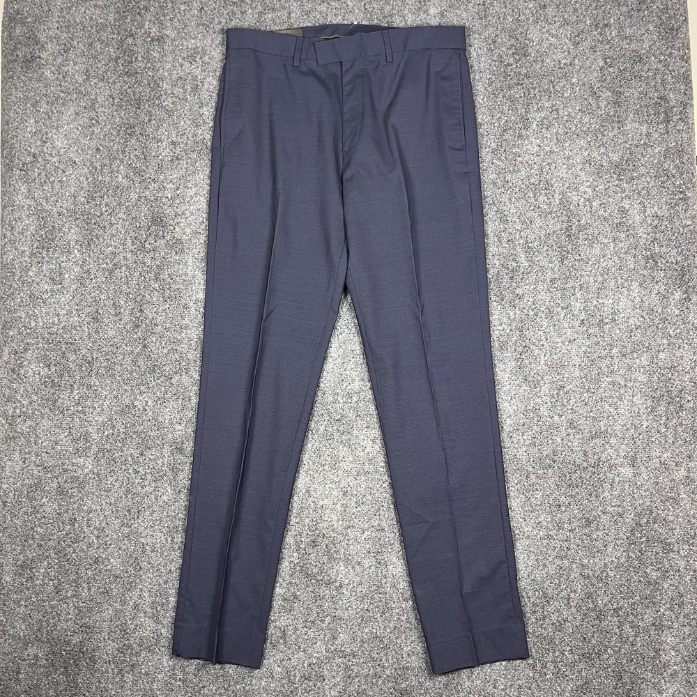 Banana Republic Men's 32x34 Wool Pants New Tags Athletic Tapered Fit Navy Dress